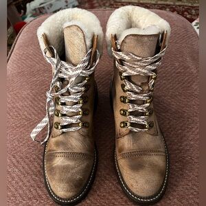 FRYE Samantha Hiker - NEW no tags Never worn Women's Brown Lace-Up Boots